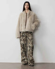 "Camouflage Charm " Cool, Trendy, Unique, and Personalized Original Camouflage Print Washed Loose Straight - Leg Denim Jeans - variant_title