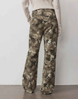 "Camouflage Charm " Cool, Trendy, Unique, and Personalized Original Camouflage Print Washed Loose Straight - Leg Denim Jeans - variant_title