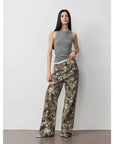 "Camouflage Charm " Cool, Trendy, Unique, and Personalized Original Camouflage Print Washed Loose Straight - Leg Denim Jeans - variant_title