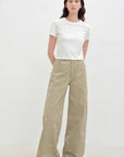 "Carol Pie" loose high - waisted wide - leg calla lily print jeans for women - variant_title