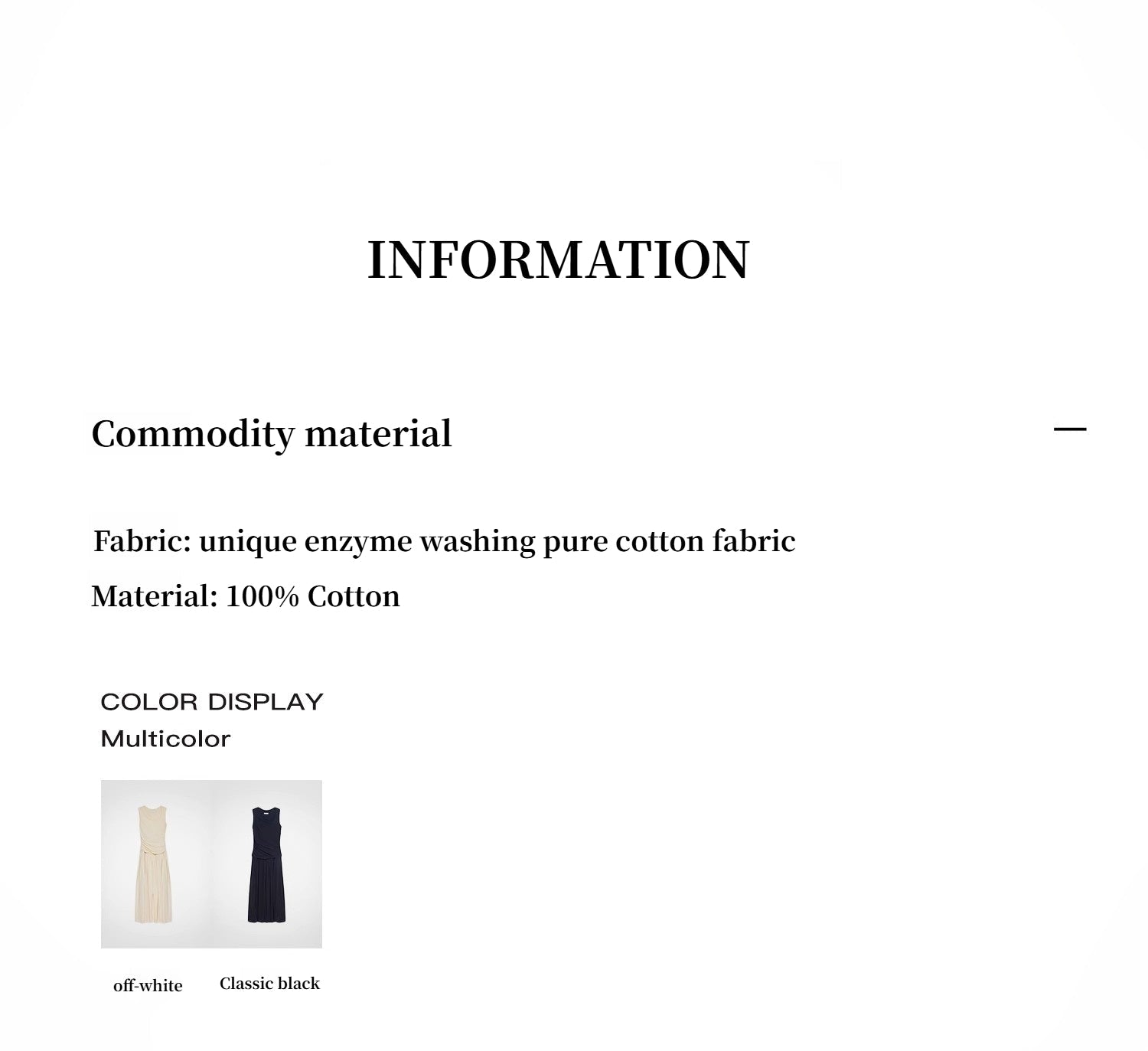 "Casual Commuting" light luxury mercerized cotton special - shaped collar waist irregular lazy long dress - variant_title