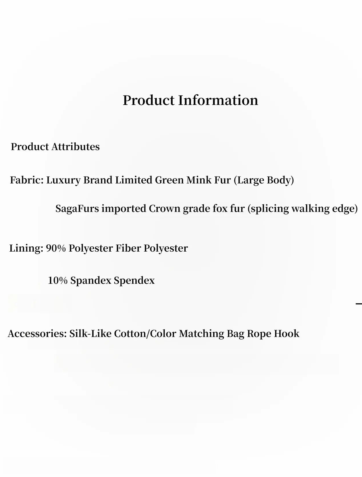 Casual Gene muskrat and SagaFurs fox fur coat materials and product information