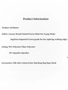 Casual Gene muskrat and SagaFurs fox fur coat materials and product information