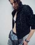 Casual stand - up collar jacket - style fluffy sheep curly hair fashionable short bomber coat"Curly Story" - variant_title