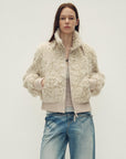 Casual stand - up collar jacket - style fluffy sheep curly hair fashionable short bomber coat"Curly Story" - variant_title