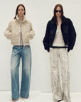 Casual stand - up collar jacket - style fluffy sheep curly hair fashionable short bomber coat"Curly Story" - variant_title