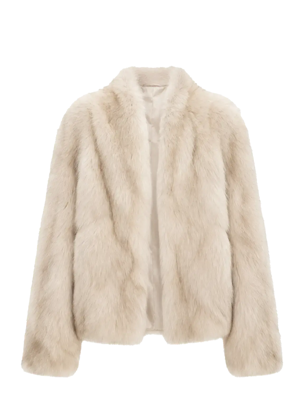 Chic Sister Mocha standing-collar SagaFurs fox fur coat product view