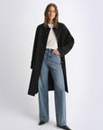 Classic retro old money style, craft washed organic cotton, retro straight slim jeans - variant_title