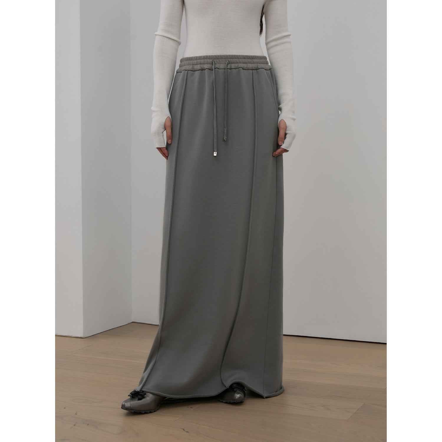 "Cloudy Star"Lazy Dress ,Sporty style color - blocked drawstring women's skirt - variant_title