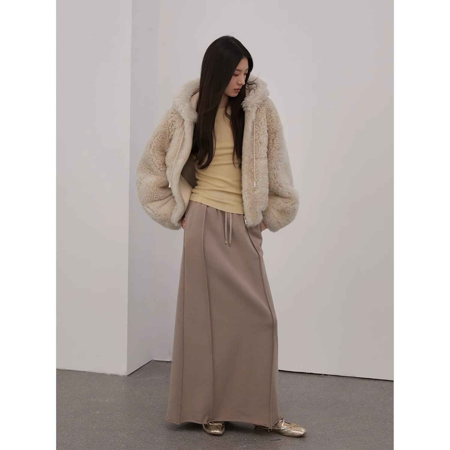 "Cloudy Star"Lazy Dress ,Sporty style color - blocked drawstring women's skirt - variant_title