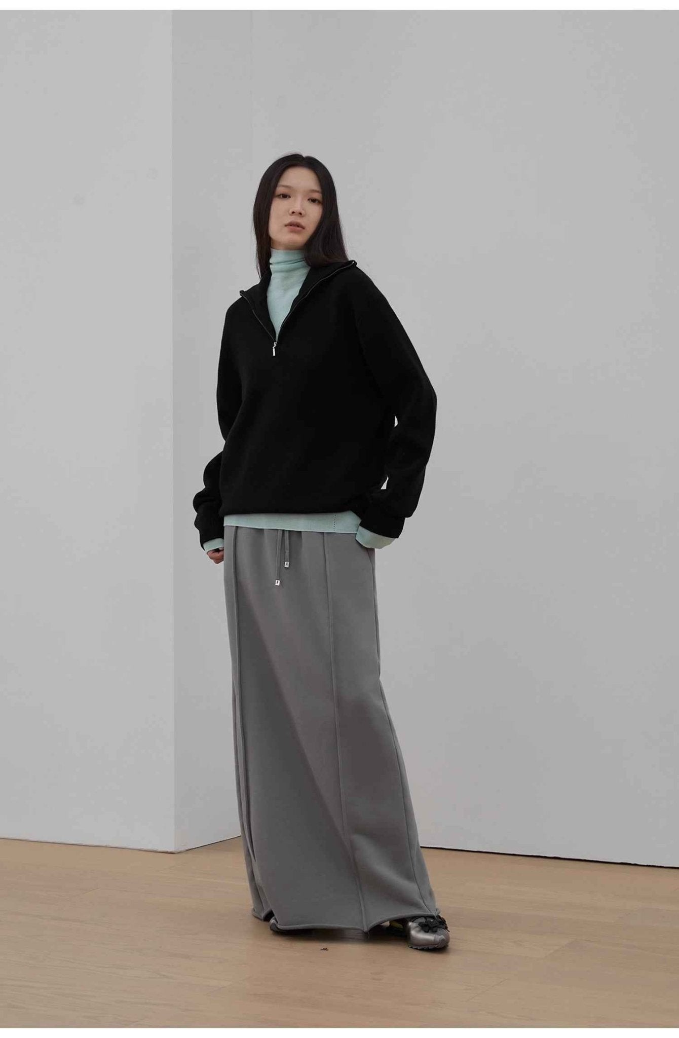 "Cloudy Star"Lazy Dress ,Sporty style color - blocked drawstring women's skirt - variant_title