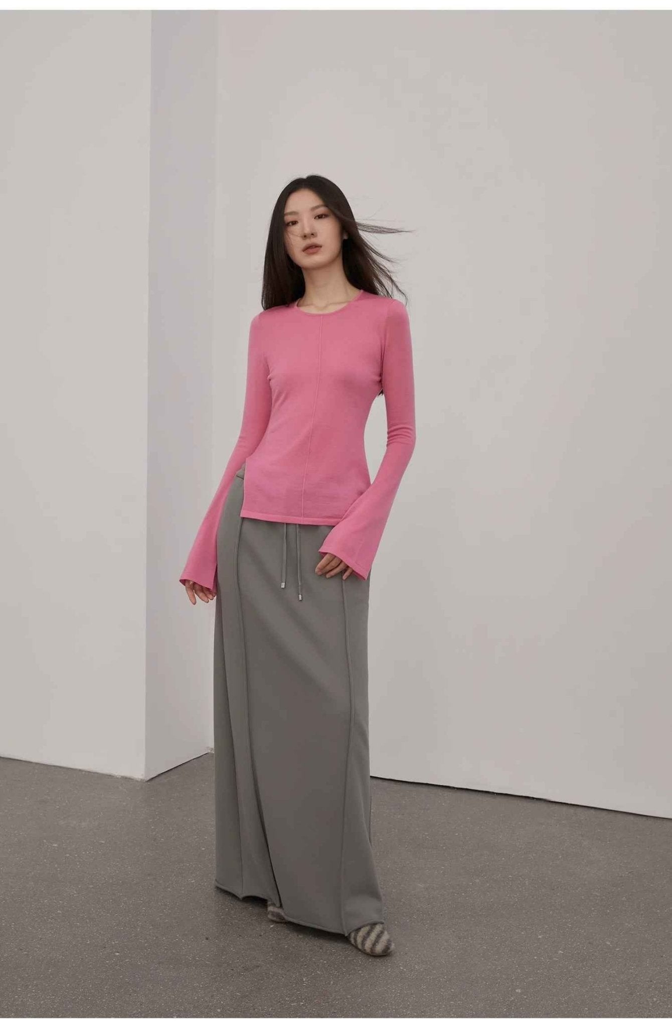 "Cloudy Star"Lazy Dress ,Sporty style color - blocked drawstring women's skirt - variant_title