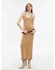 "Cool Girl Recipe" Luxury brand exclusive ferment - washed distressed vest dress - variant_title