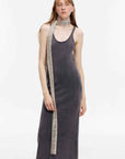 "Cool Girl Recipe" Luxury brand exclusive ferment - washed distressed vest dress - variant_title