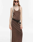 "Cool Girl Recipe" Luxury brand exclusive ferment - washed distressed vest dress - variant_title