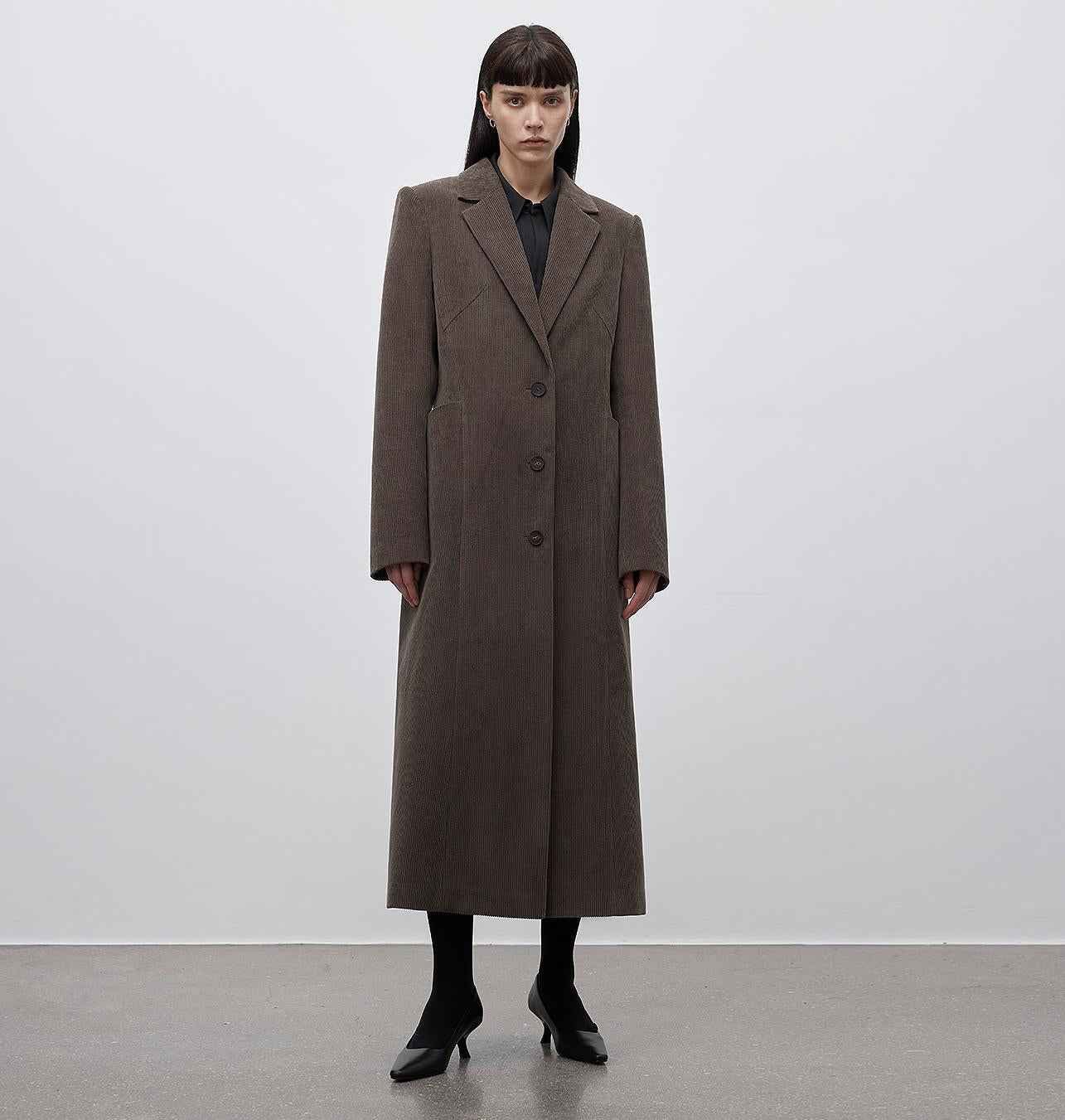 Corduroy three - dimensional pocket waist coat - variant_title