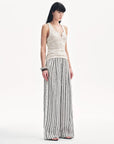 Cotton and Linen Blended Henley Collar Beaded Vest Summer"Summer Night Starry Sky" - variant_title