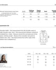 Cropped Lambskin Leather Jacket - size information