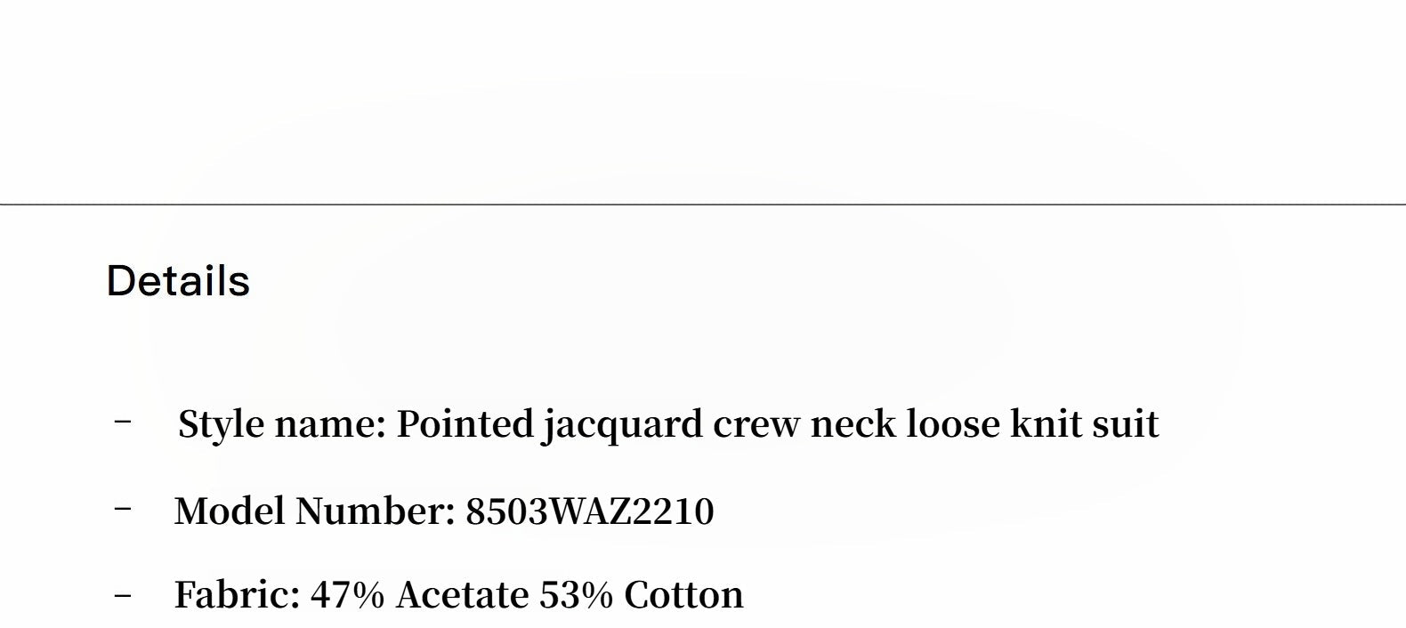 Customized Acetate Cotton Geometric Lines Knitted Suit - variant_title