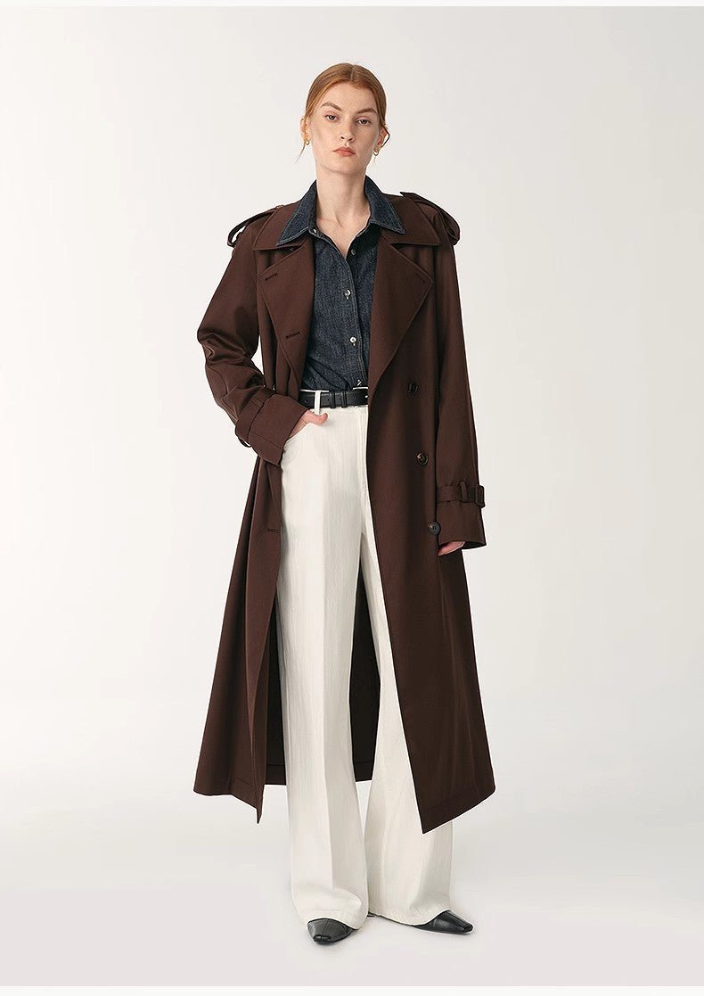 Customized cotton fabric skin - friendly washed drape versatile wide - leg jeans - variant_title