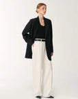 Customized cotton fabric skin - friendly washed drape versatile wide - leg jeans - variant_title