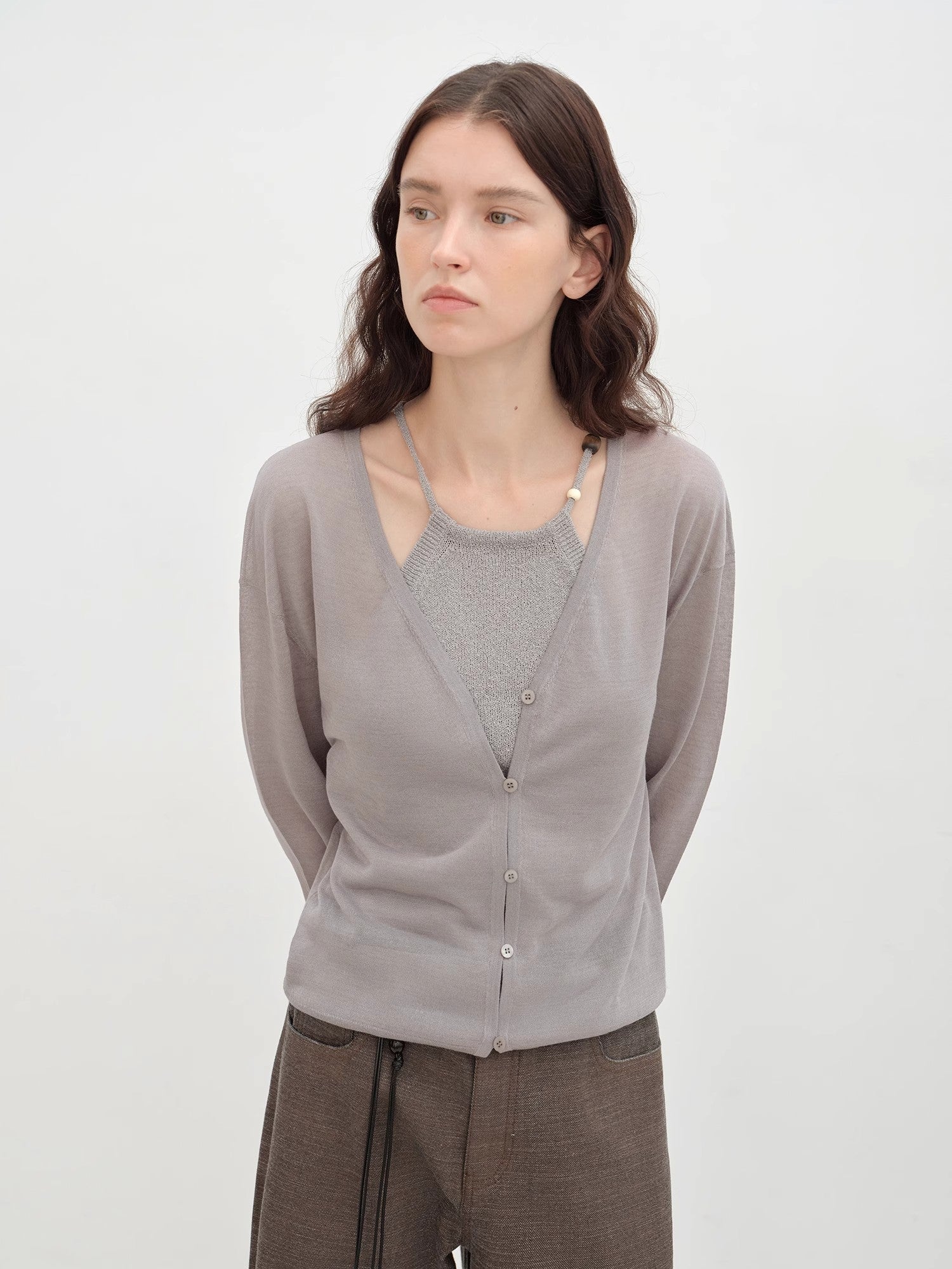 "Daylight" sunscreen V - neck new spring knitted cardigan jacket - variant_title