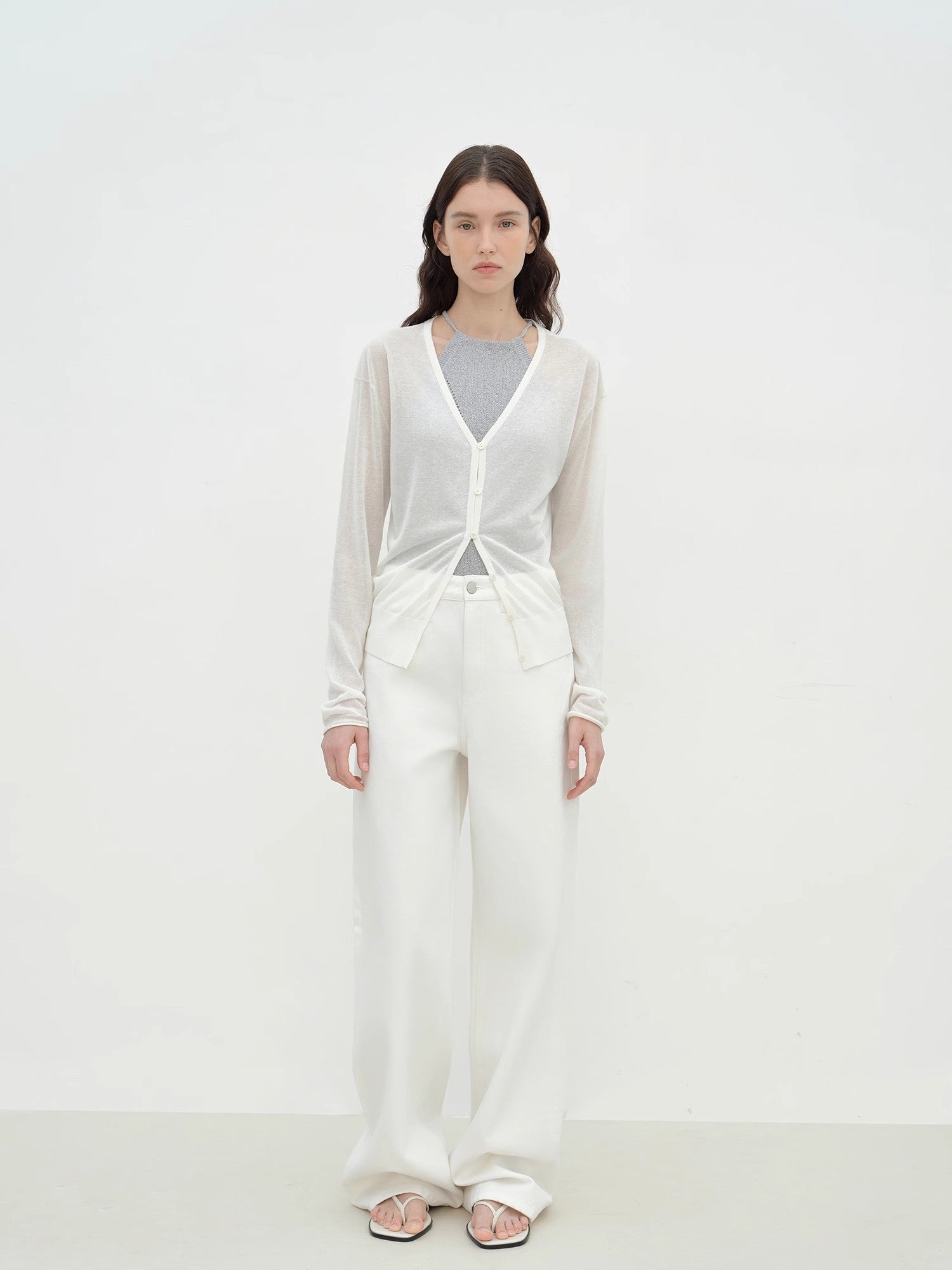 "Daylight" sunscreen V - neck new spring knitted cardigan jacket - variant_title