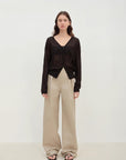 "Daylight" sunscreen V - neck new spring knitted cardigan jacket - variant_title