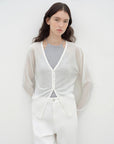 "Daylight" sunscreen V - neck new spring knitted cardigan jacket - variant_title