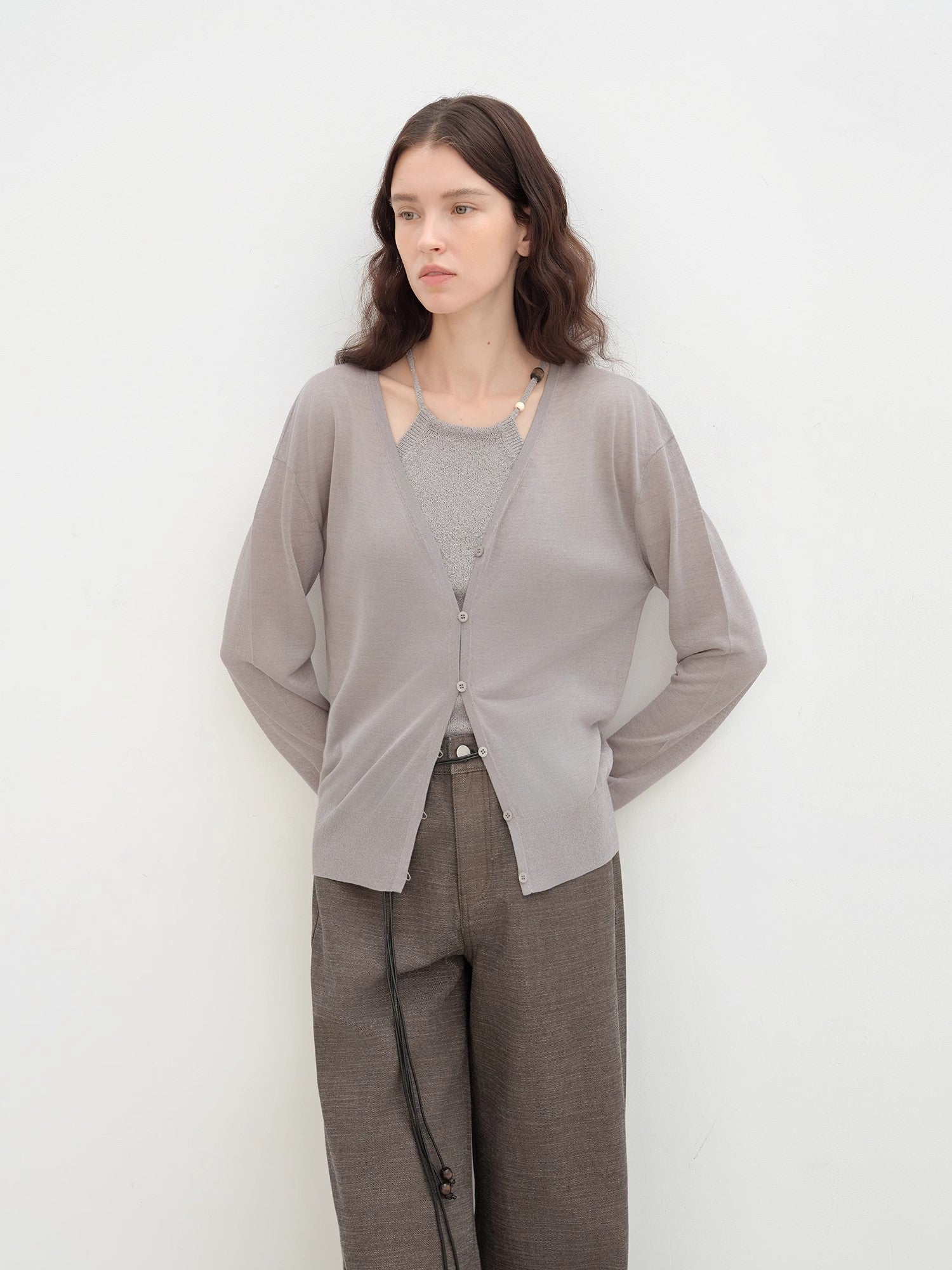 "Daylight" sunscreen V - neck new spring knitted cardigan jacket - variant_title