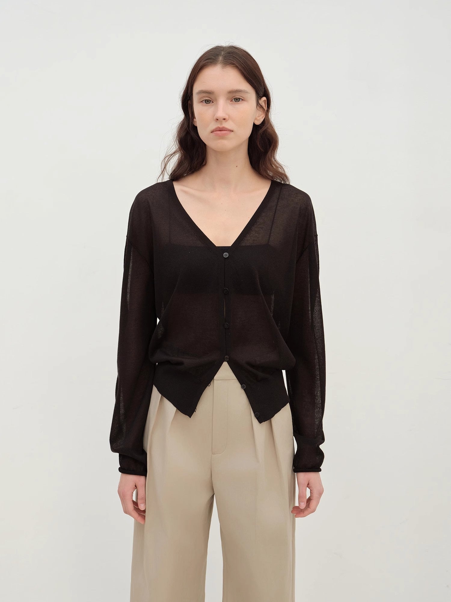 "Daylight" sunscreen V - neck new spring knitted cardigan jacket - variant_title