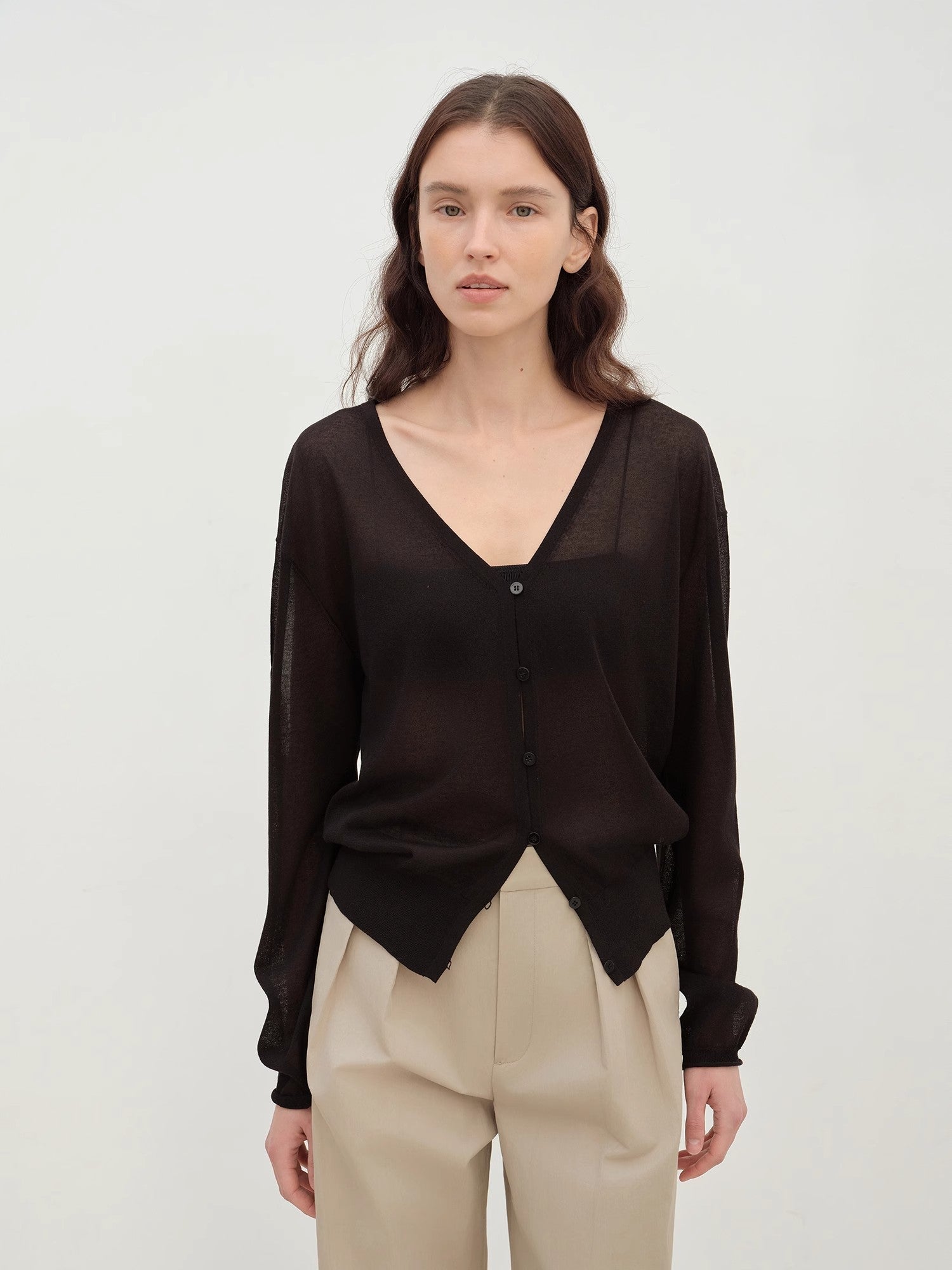 "Daylight" sunscreen V - neck new spring knitted cardigan jacket - variant_title