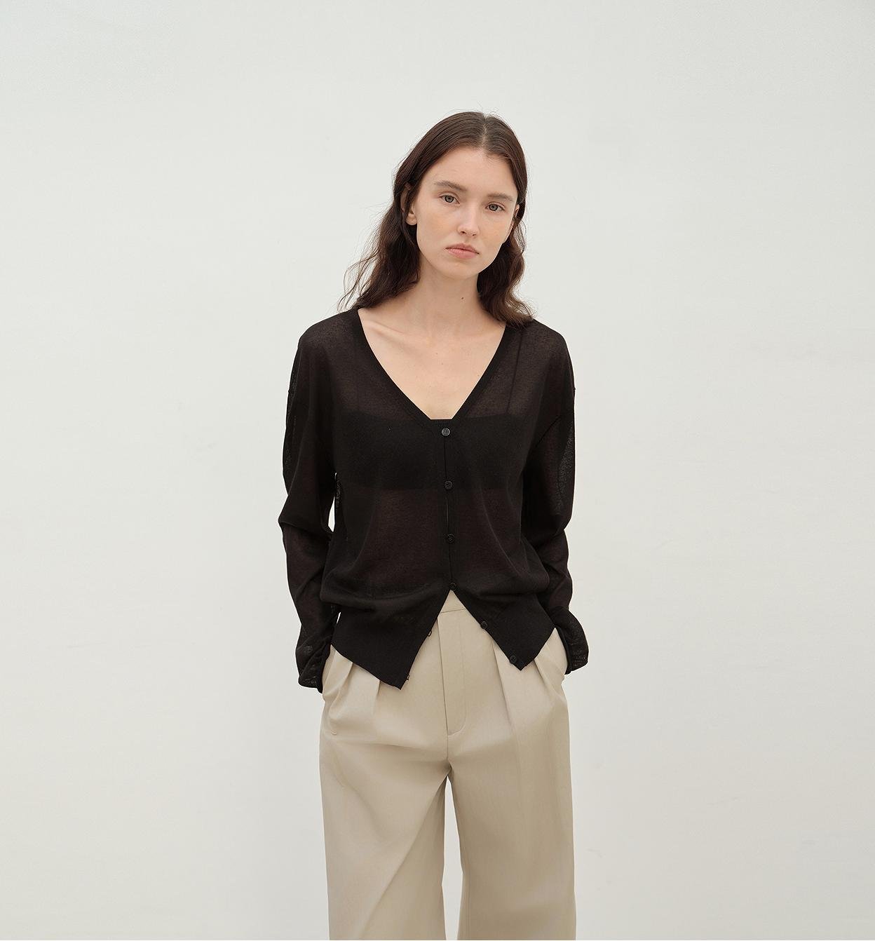 "Daylight" sunscreen V - neck new spring knitted cardigan jacket - variant_title