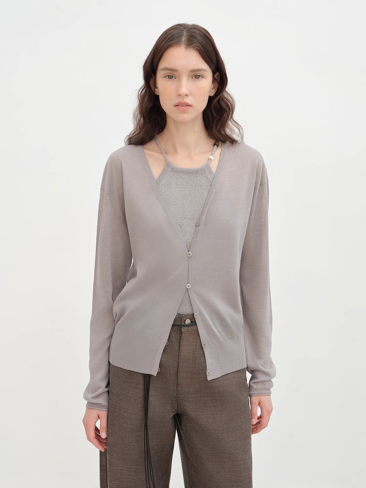 "Daylight" sunscreen V - neck new spring knitted cardigan jacket - variant_title