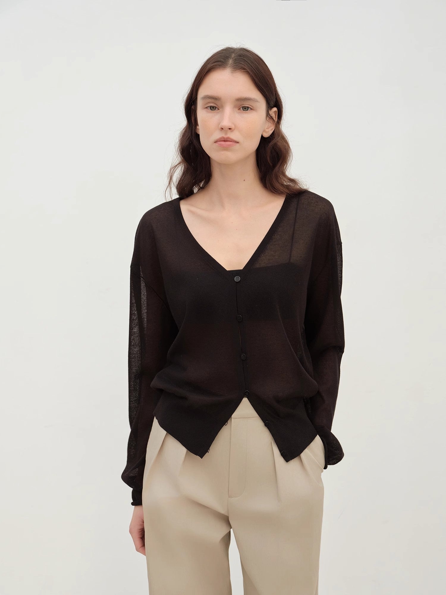 "Daylight" sunscreen V - neck new spring knitted cardigan jacket - variant_title