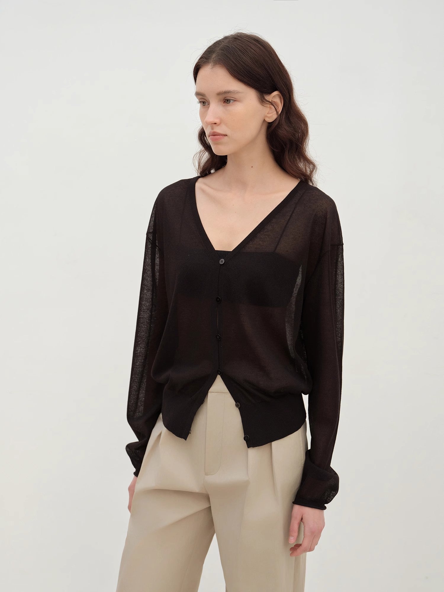 "Daylight" sunscreen V - neck new spring knitted cardigan jacket - variant_title