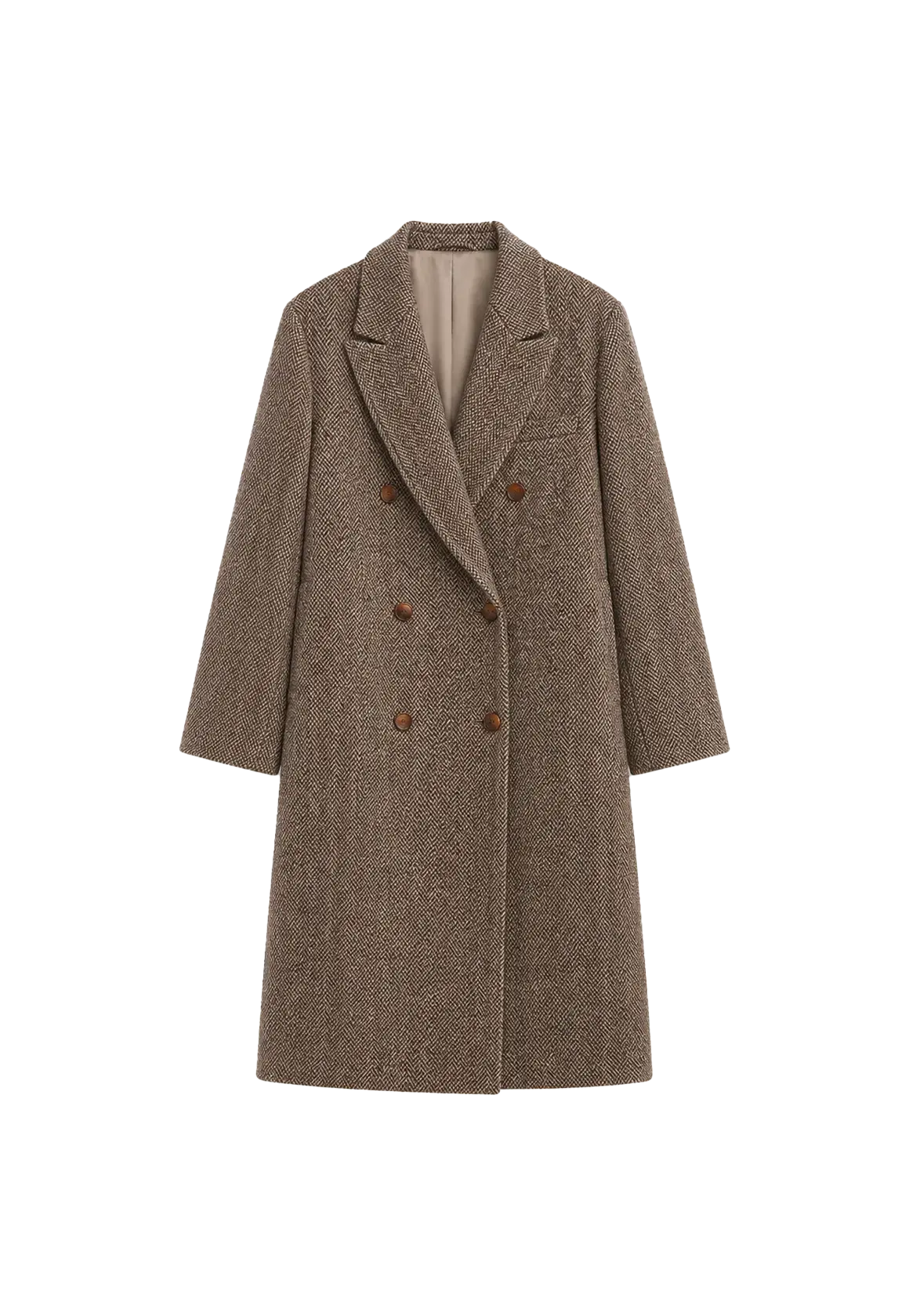 Desert City Italian wool herringbone coat product image 01