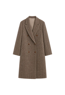 Desert City Italian wool herringbone coat product image 01