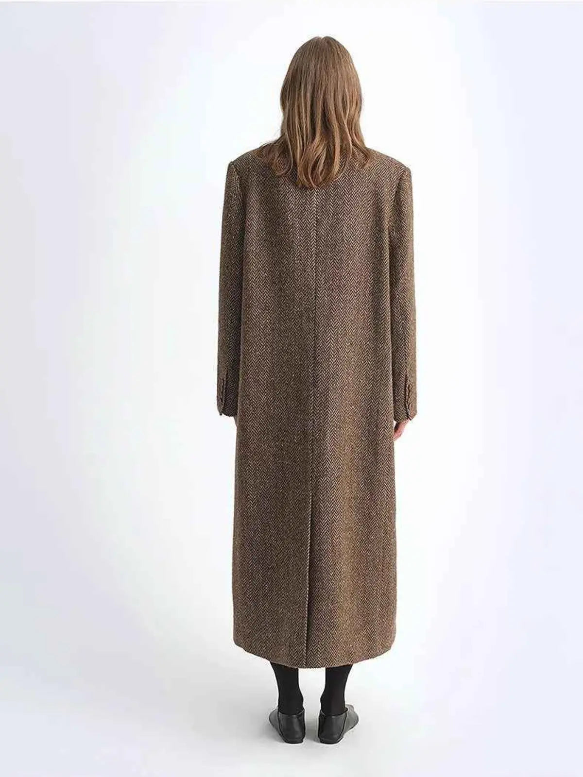 Desert City Italian wool herringbone coat product image 10