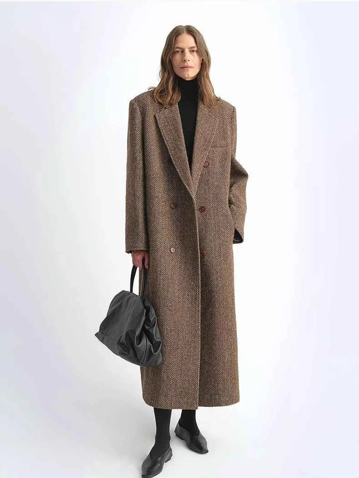 Desert City Italian wool herringbone coat product image 09