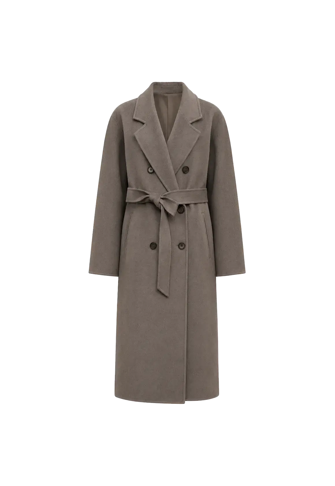 Desert Mirage double-breasted slight cocoon coat product image 01