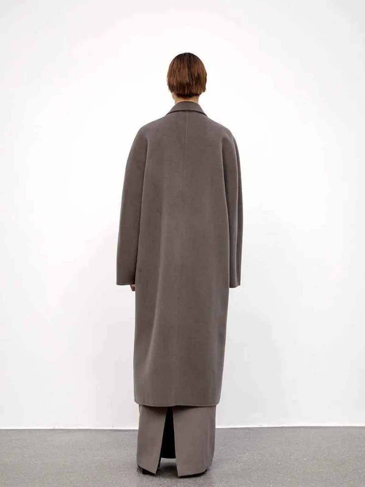Desert Mirage double-breasted slight cocoon coat product image 04