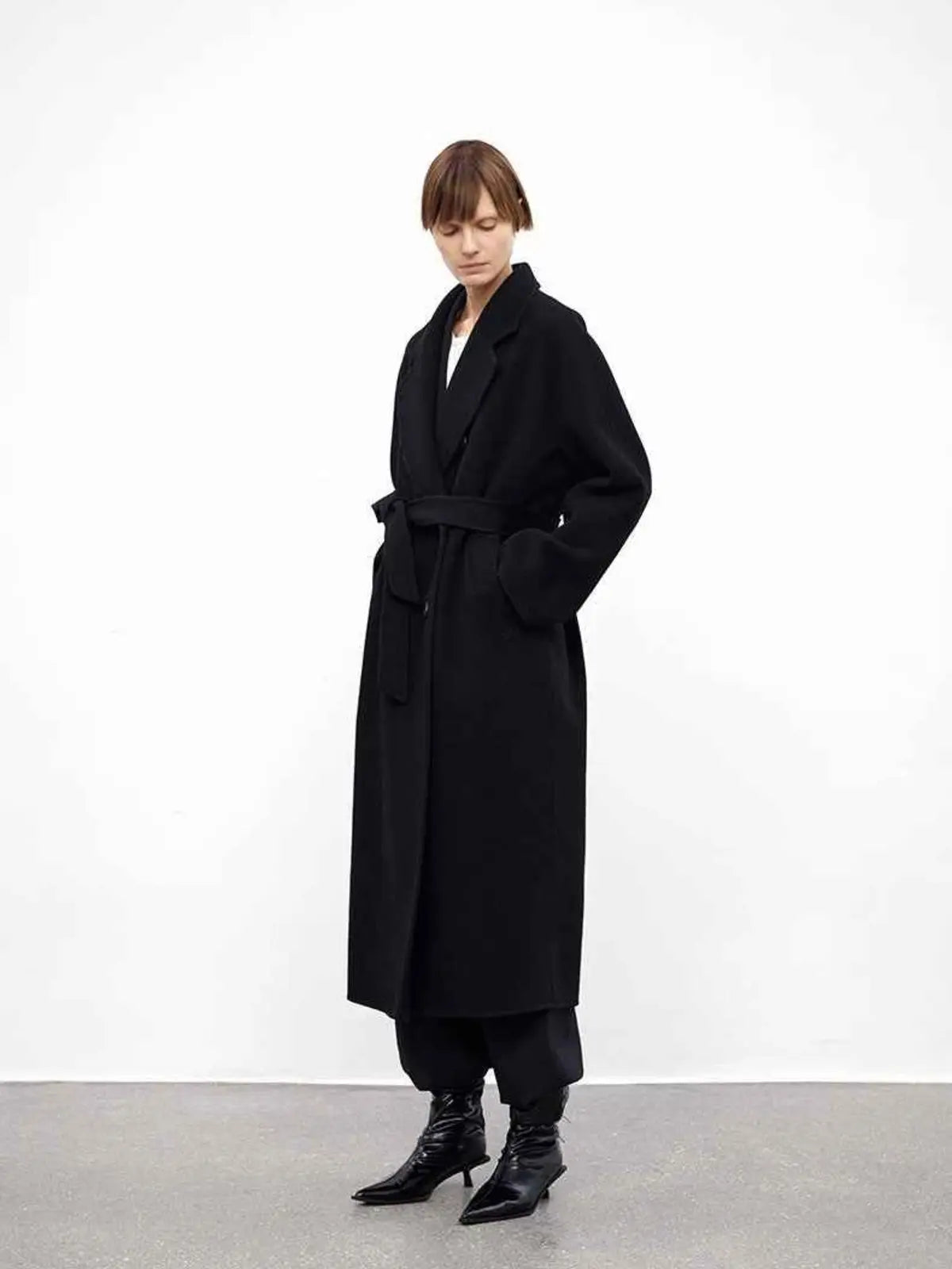 Desert Mirage double-breasted slight cocoon coat product image 07
