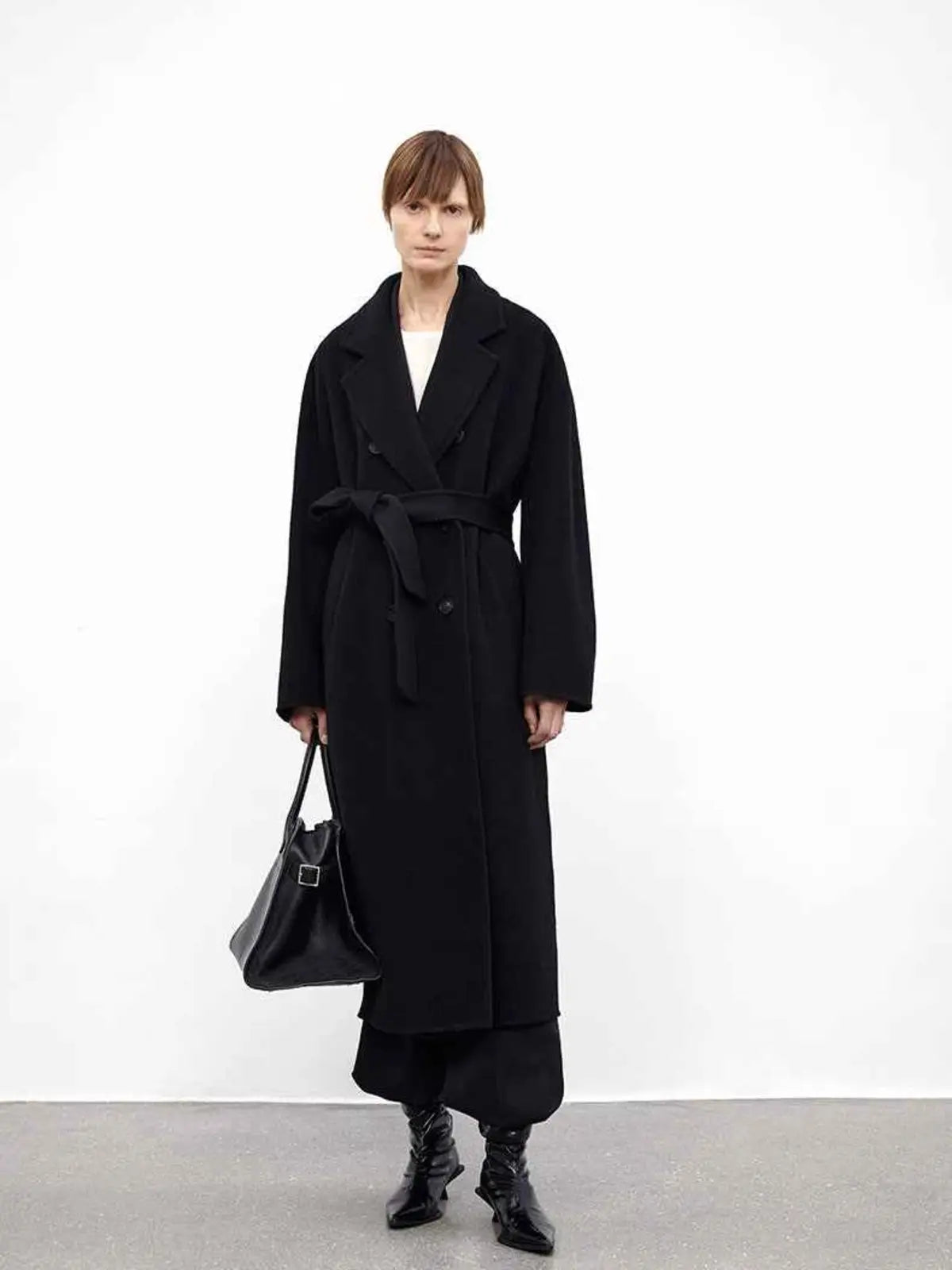 Desert Mirage double-breasted slight cocoon coat product image 08