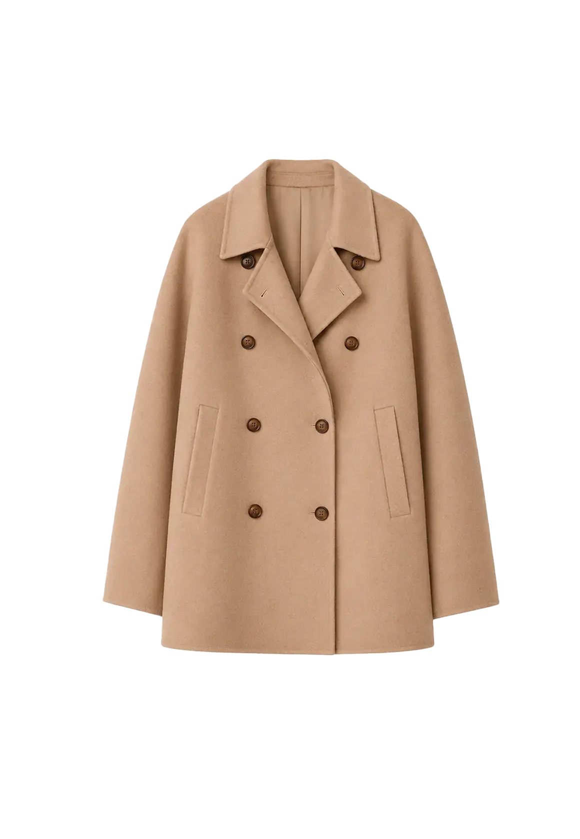 Desert Rose Australian wool double-breasted coat product image 01