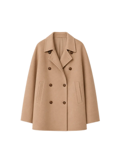 Desert Rose Australian wool double-breasted coat product image 01