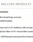 "Desert Rose"Australian imported wool double - breasted high - end woolen coat for small women - variant_title