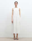 "Deyanuo" hemp three - dimensional hourglass sleeveless round neck loose slim dress for women - variant_title
