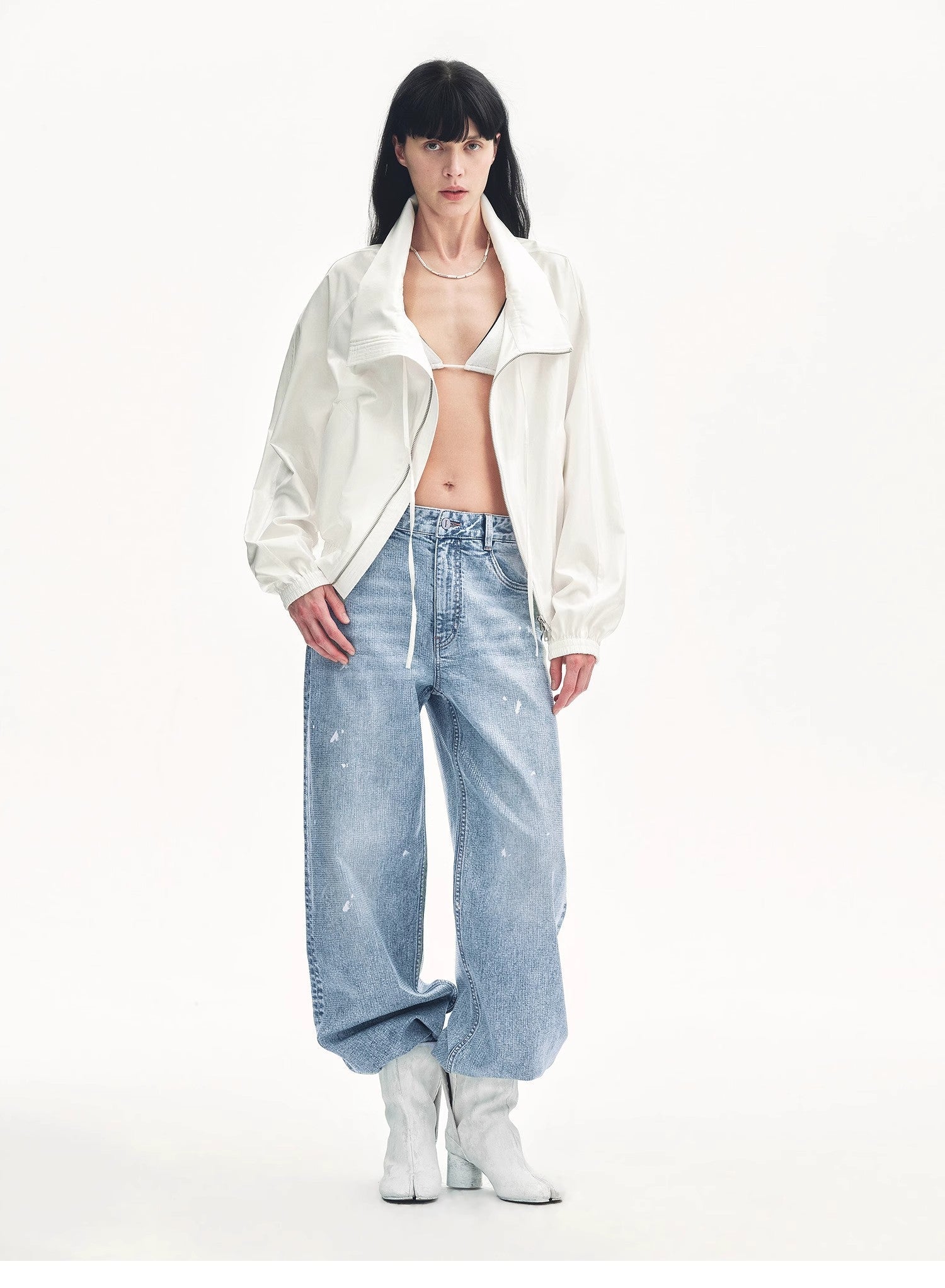 Distressed dirty dyed Tencel cotton jeans"Art Journey" - variant_title