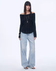 Distressed dirty dyed Tencel cotton jeans"Art Journey" - variant_title